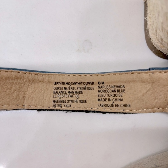 🪸EARTH ORIGINS Naples Nevada Laser Cut Rope Wedge shoes.  Size 8 - Picture 7 of 7